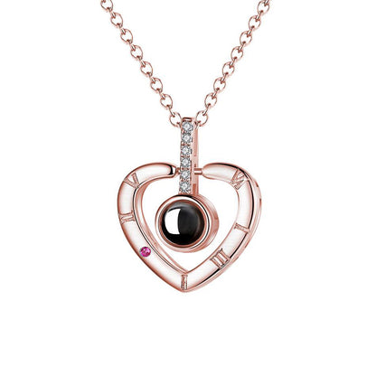 To My Daughter, Love Mom - Hidden Love Heart Edition Rose Gold Necklace Gift Set
