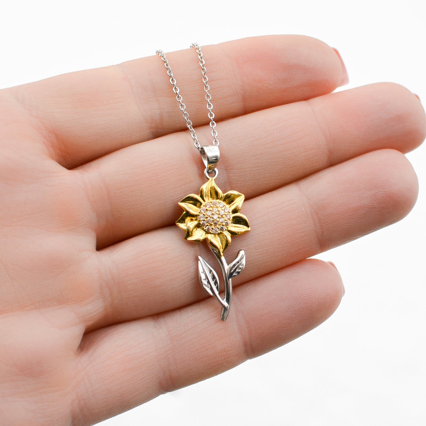 Advice From A Sunflower (Ukraine Support) - Golden Sunflower Necklace Gift Set
