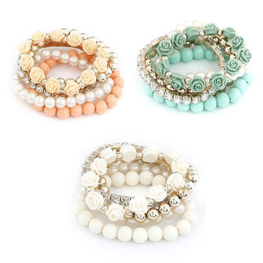 Pastel Beauty Bracelets Stack