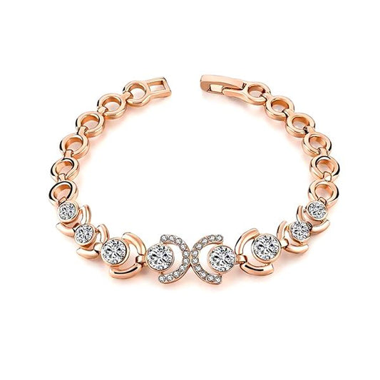 Rose Gold and Ice Bracelet