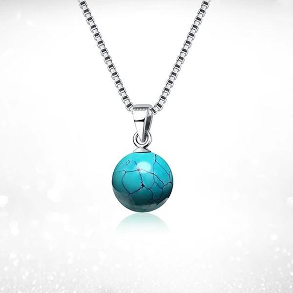 Silver Solstice Turquoise Necklace