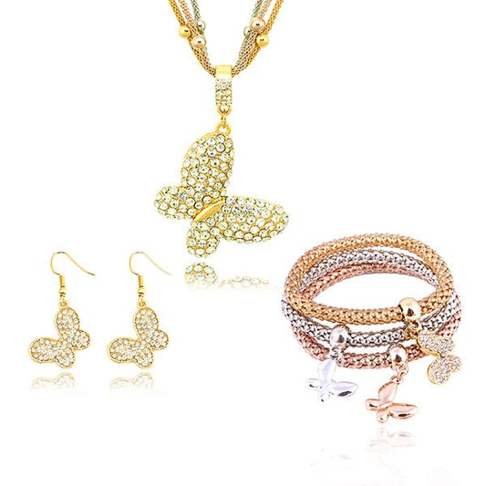 2 Sets of Solid Butterfly Charms Bundle