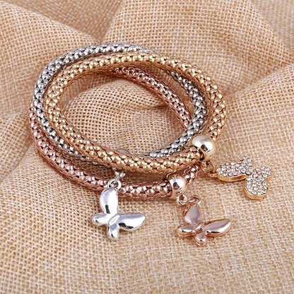 2 Sets of Solid Butterfly Charms Bundle