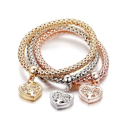 Tree of Life Heart Edition Charm Bracelet With Free Pendant Necklace ($30 Value)