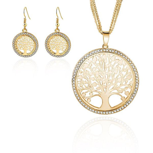 Tree of Life Pendant, Necklace and Earrings Gift Set