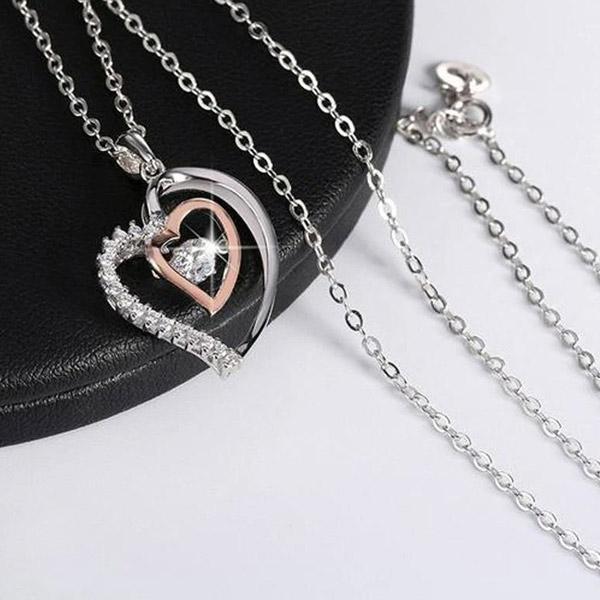 To My Badass Bestie - Luxe Heart Necklace Gift Set