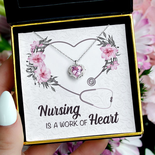 Work of Heart - Crystal Winged Heart Necklace Gift Set